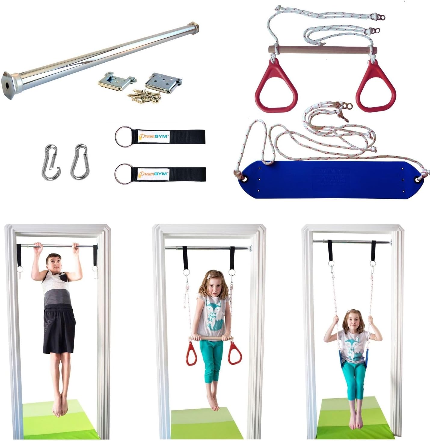 Gymnastic Ring - Set Altalena da Interno per Bambini