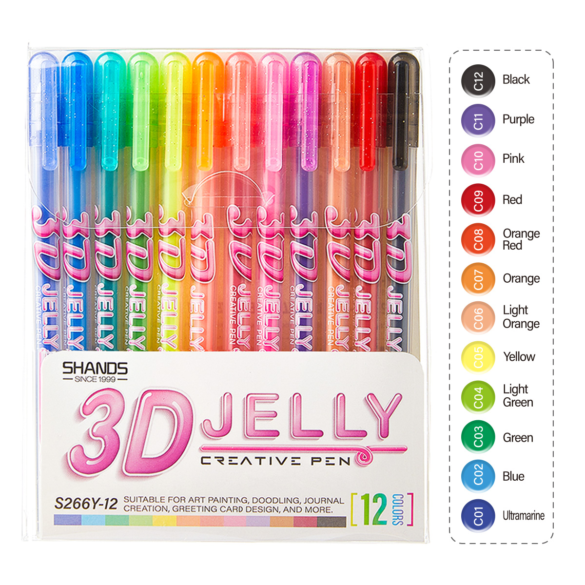 SHANDS Set di 12 penne gel gel - Chalk Bag recensione e prezzo